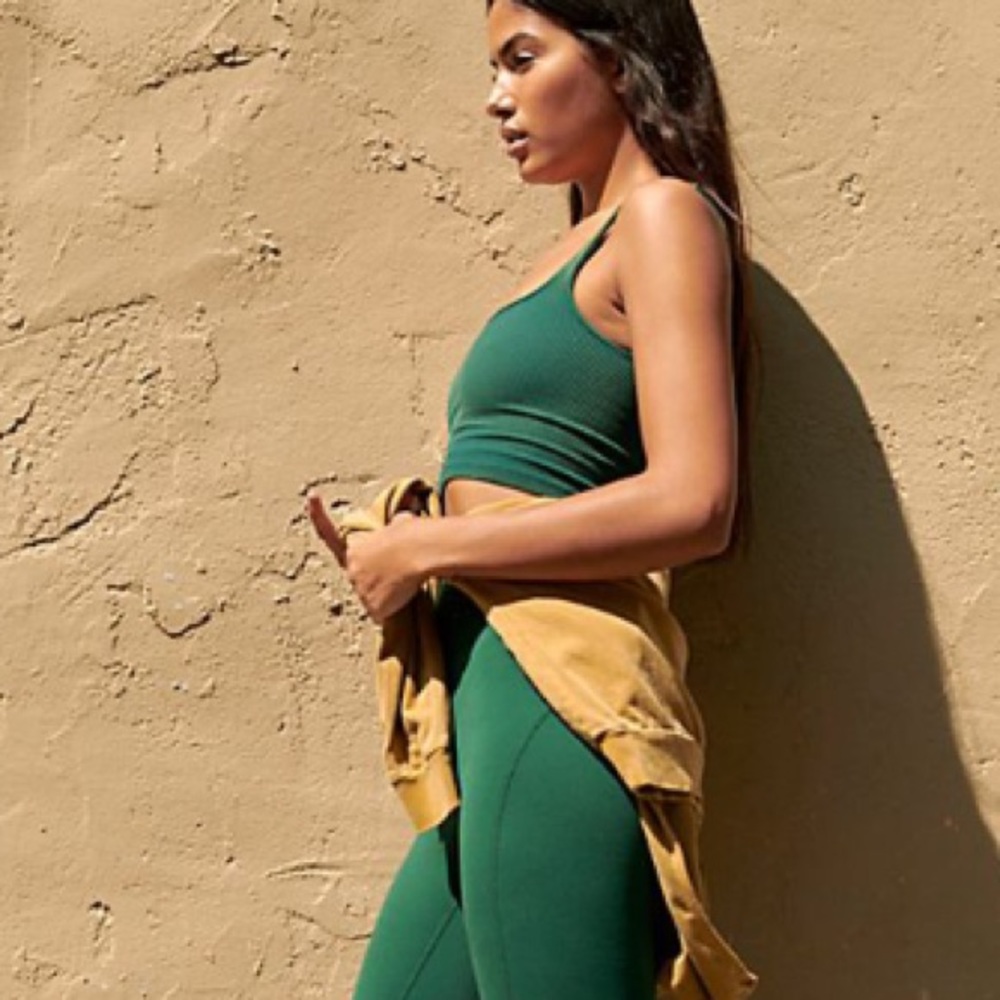 FP Movement Happiness Runs Square Neck Crop in Emerald - Size XS/S - Picture 2 of 10